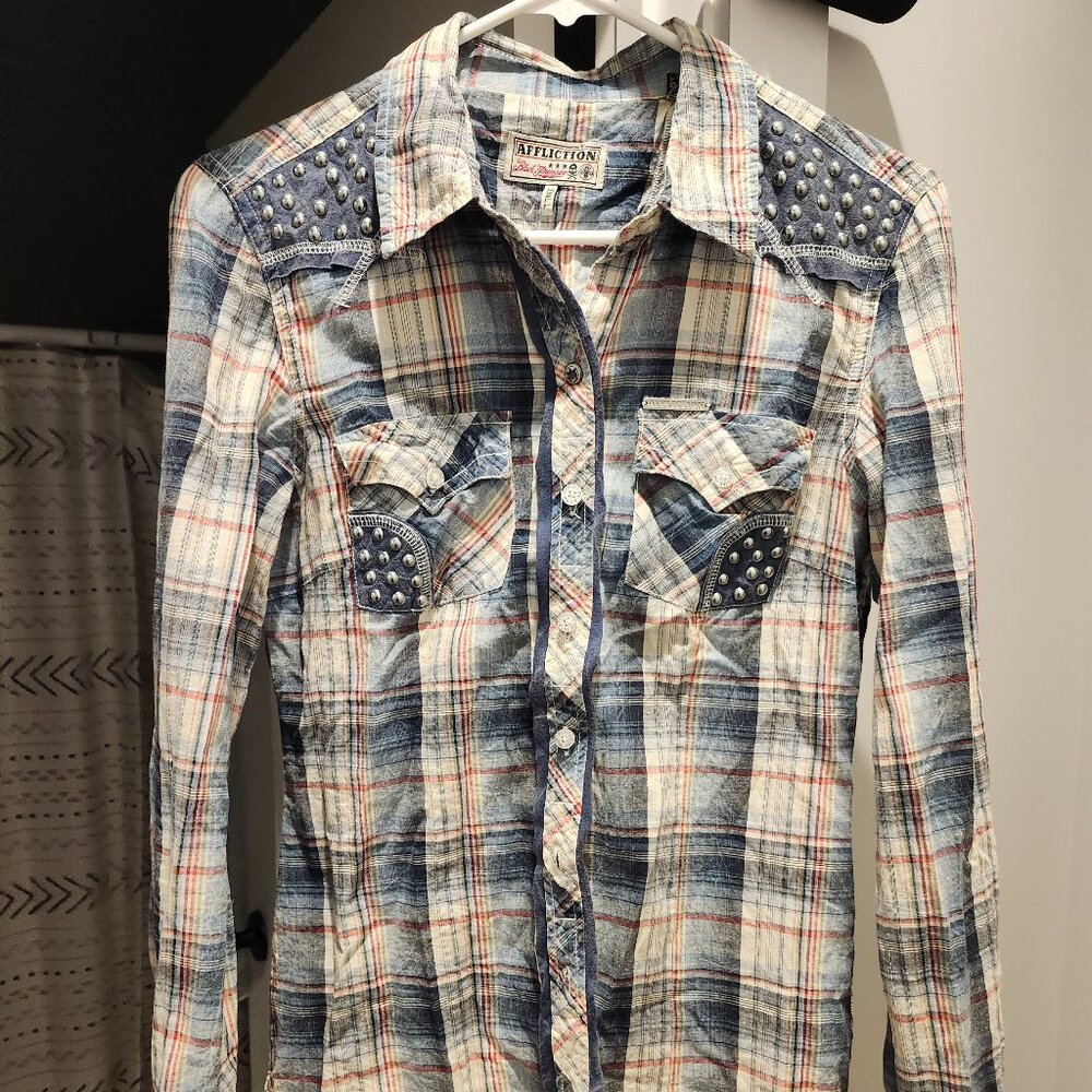 Affliction Shirt (Buckle) Size Small